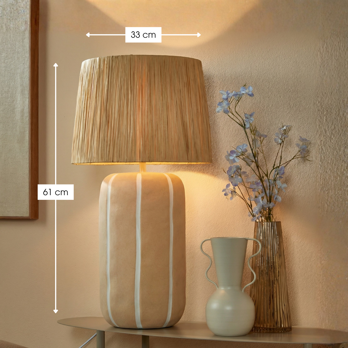 Selected By Tafellamp Denton Beige