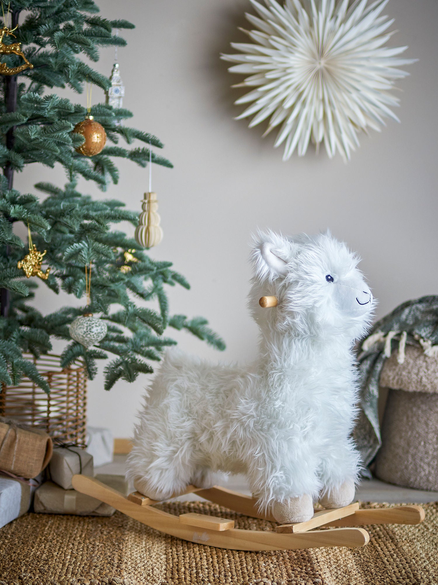 Bloomingville MINI Kinto Hobbeldier Lama wit