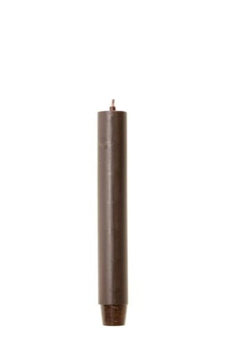 Rustiklys | Tischkerze 18 cm dunkelbraun