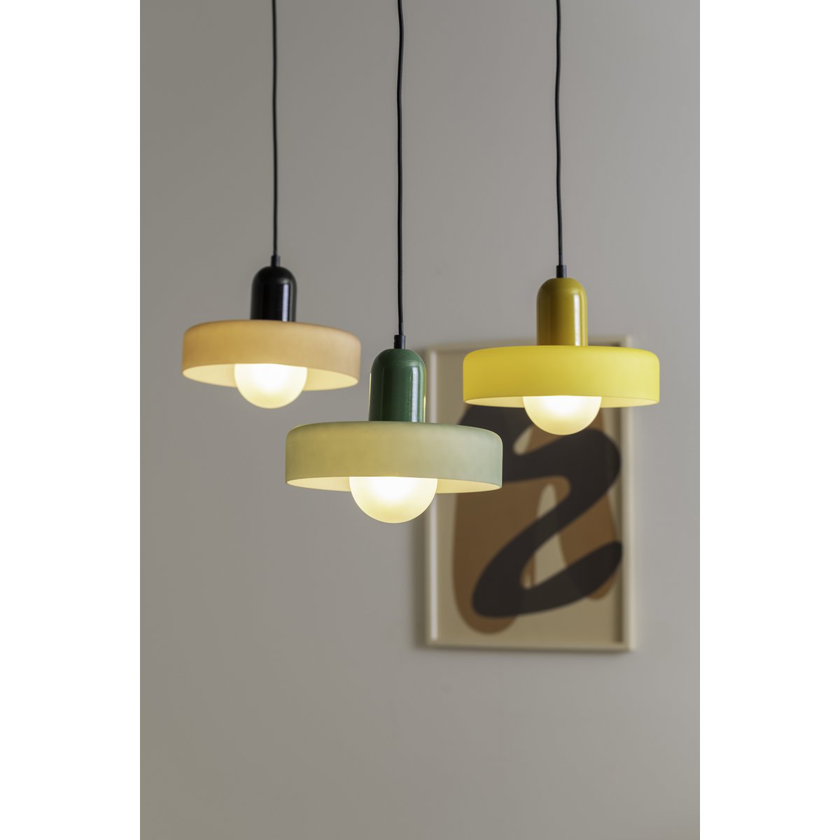 Leitmotiv Hanglamp Opaco Grato Groen Glas