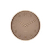 Karlsson Wandklok Nervadura Beige bruin