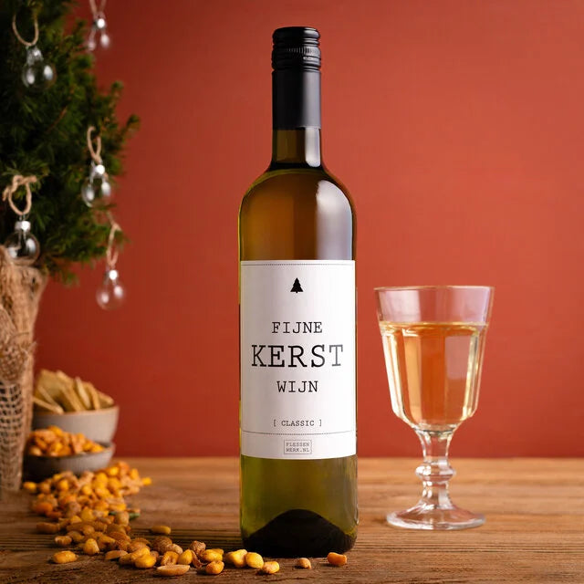 Flessenwerk | Witte wijn Fijne Kerstwijn