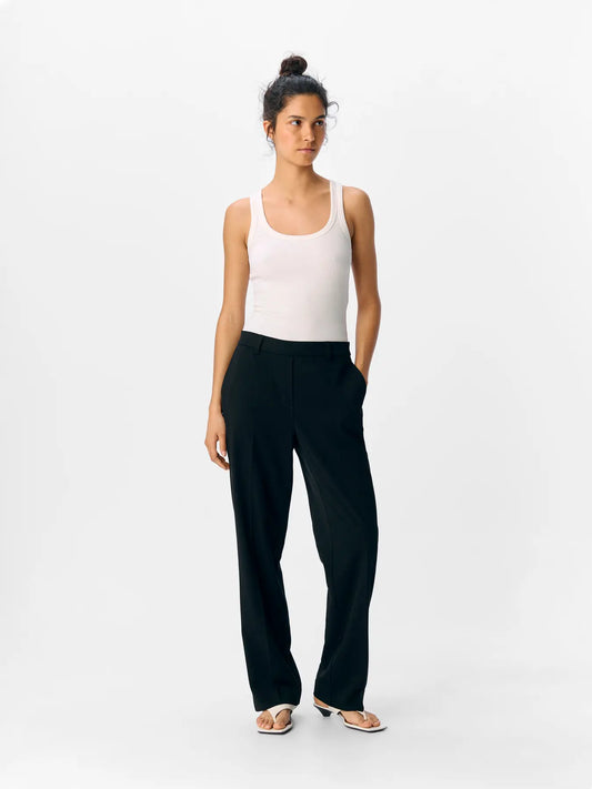 Object | Pantalon Lisa wide zwart