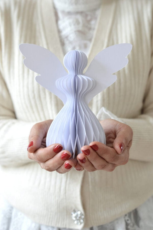 Delight Department | Papieren engel wit 16cm