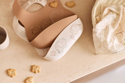 Jollein | Slab siliconen elephant tales 2-pack