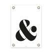 VM | Tuinposter & teken wit/zwart