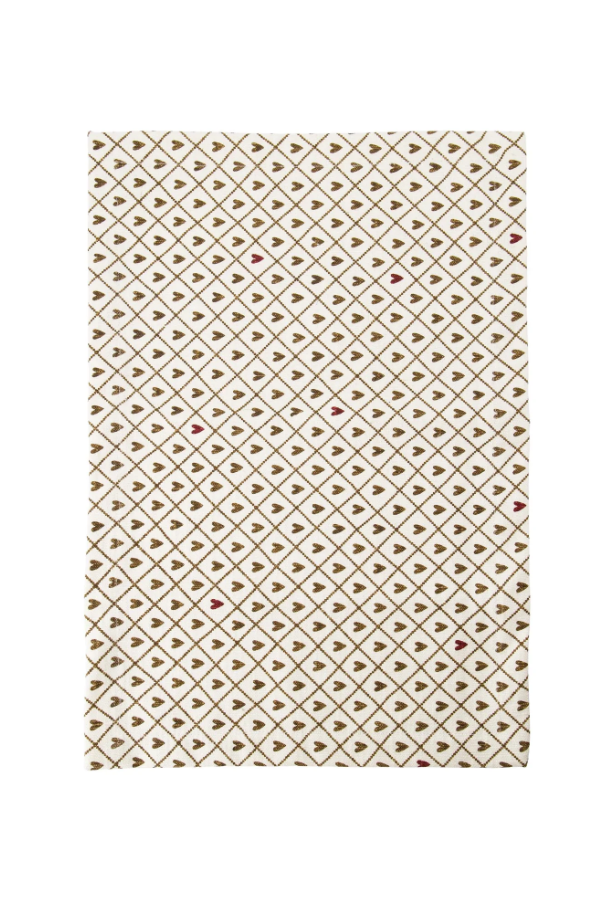 Zusss | Placemat hartjes zand/port 51x36cm