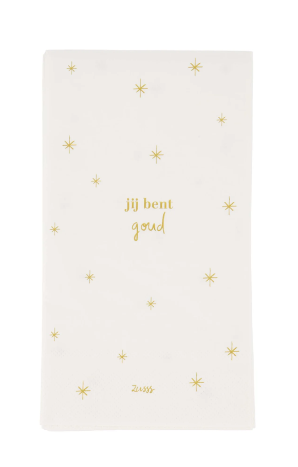 Zusss | Servetten rechthoek jij bent goud