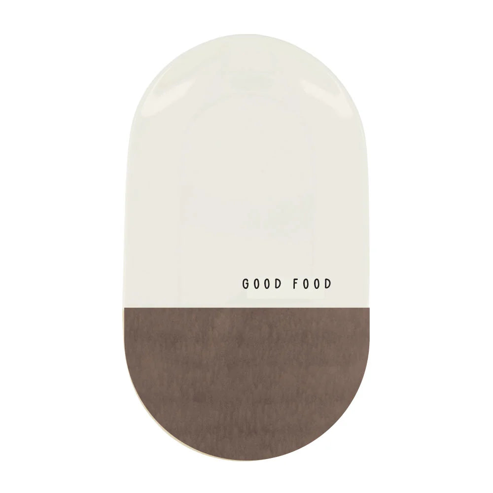 Zusss | Serveerschaal good food bruin