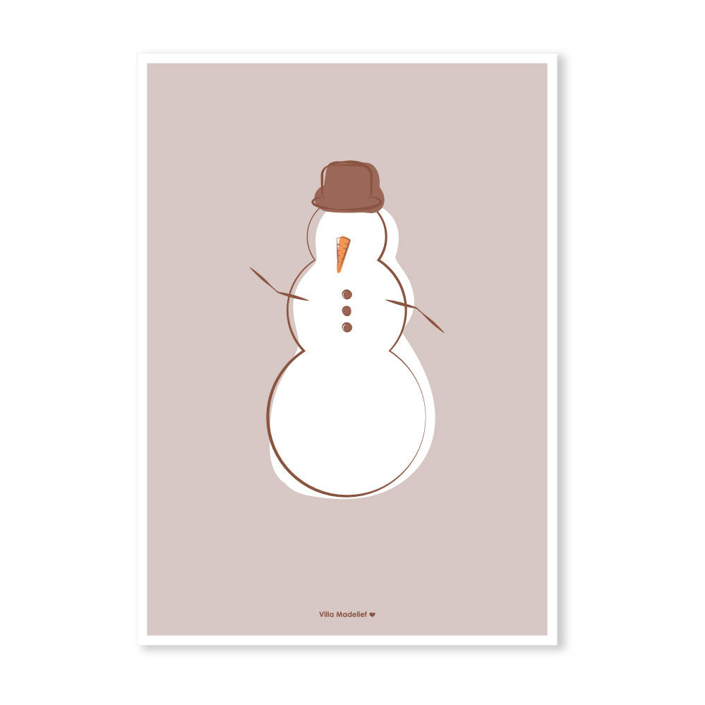 Villa Madelief | Kerstkaart sneeuwpop