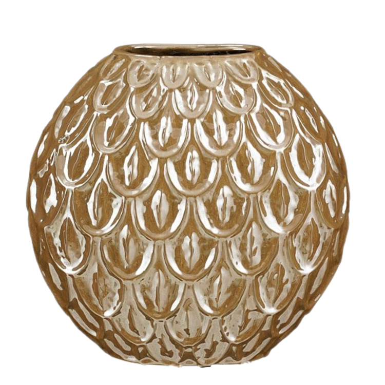 Stijl28 | Vaas Quinn bruin 34x17cm