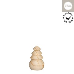 Stijl28 | Kandelaar l.bruin 7x7x12cm