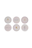 Zusss | Onderzetters rond zand set van 6