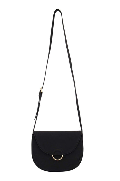 Zusss | Schoudertas met gouden ring zwart