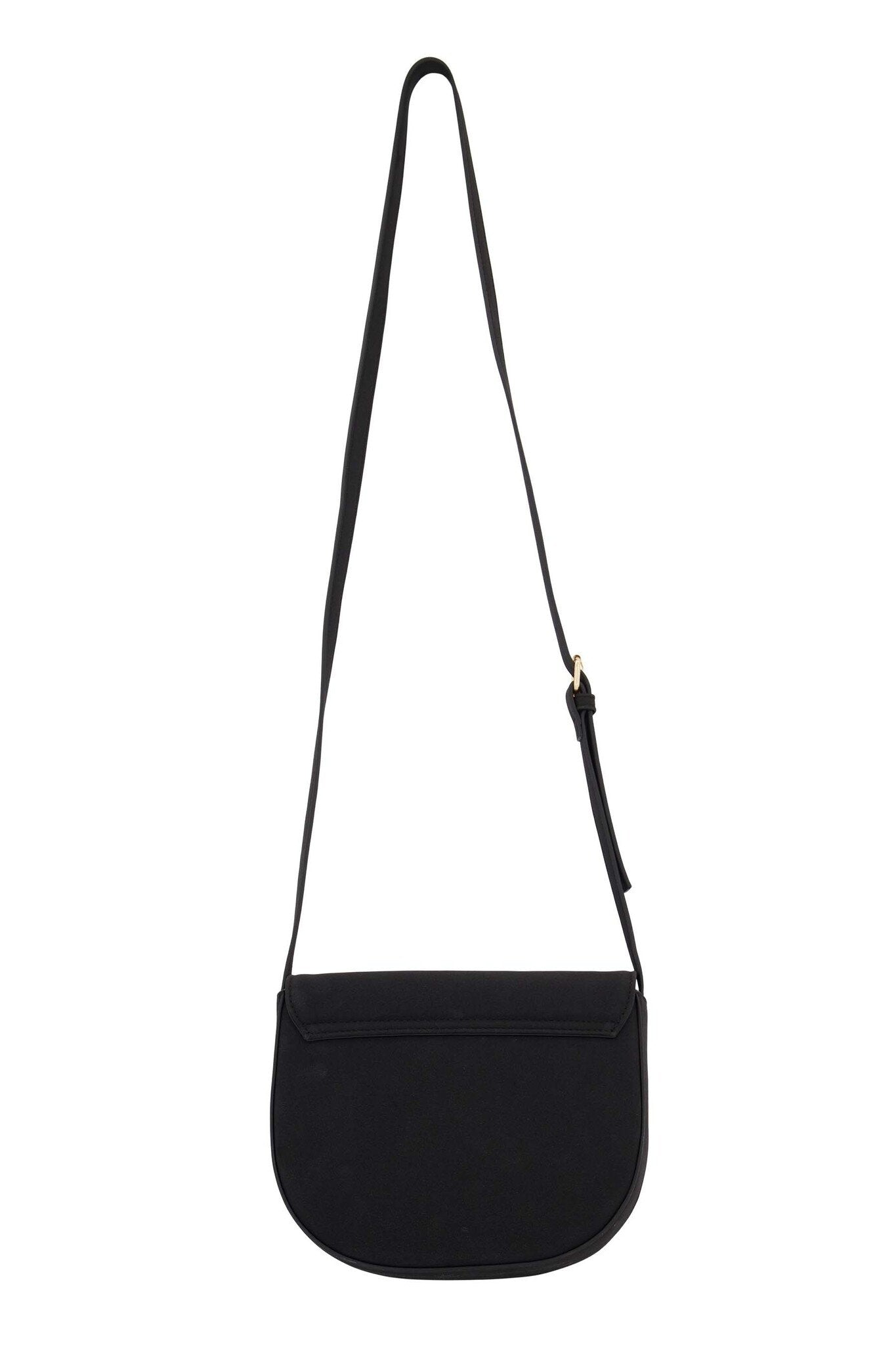 Zusss | Schultertasche mit goldenem Ring, schwarz