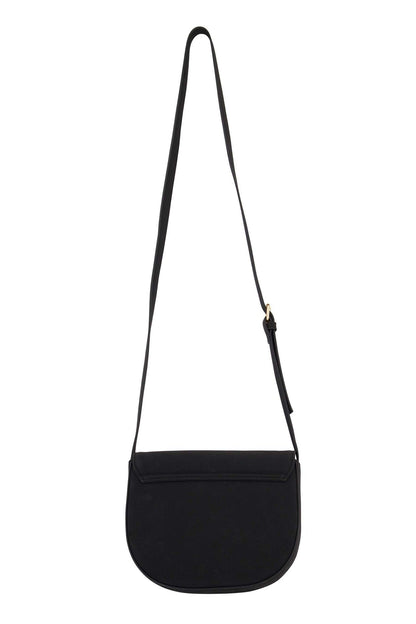 Zusss | Schoudertas met gouden ring zwart