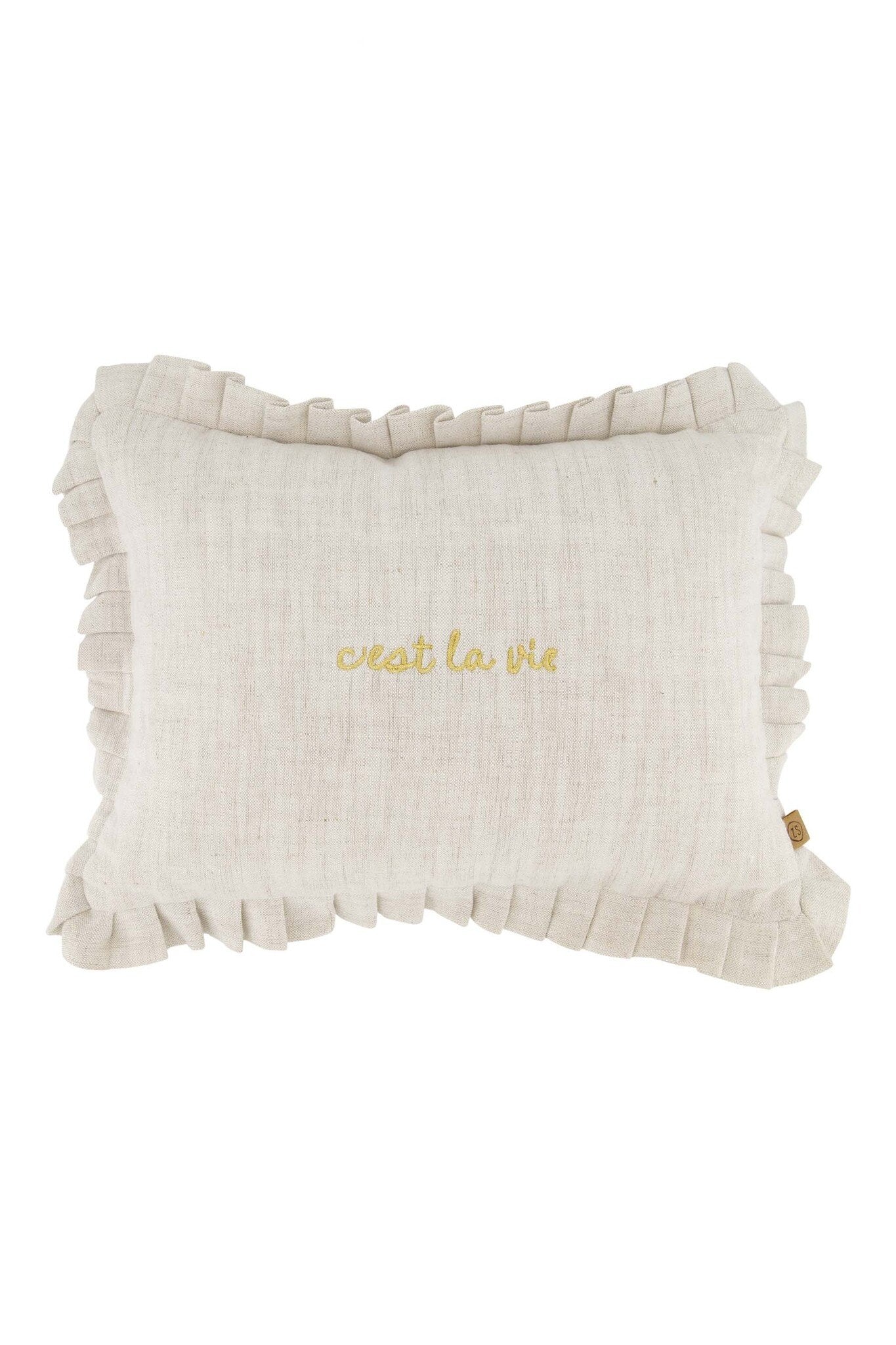 Zusss | Kussen cest la vie 35x25cm peper en zout