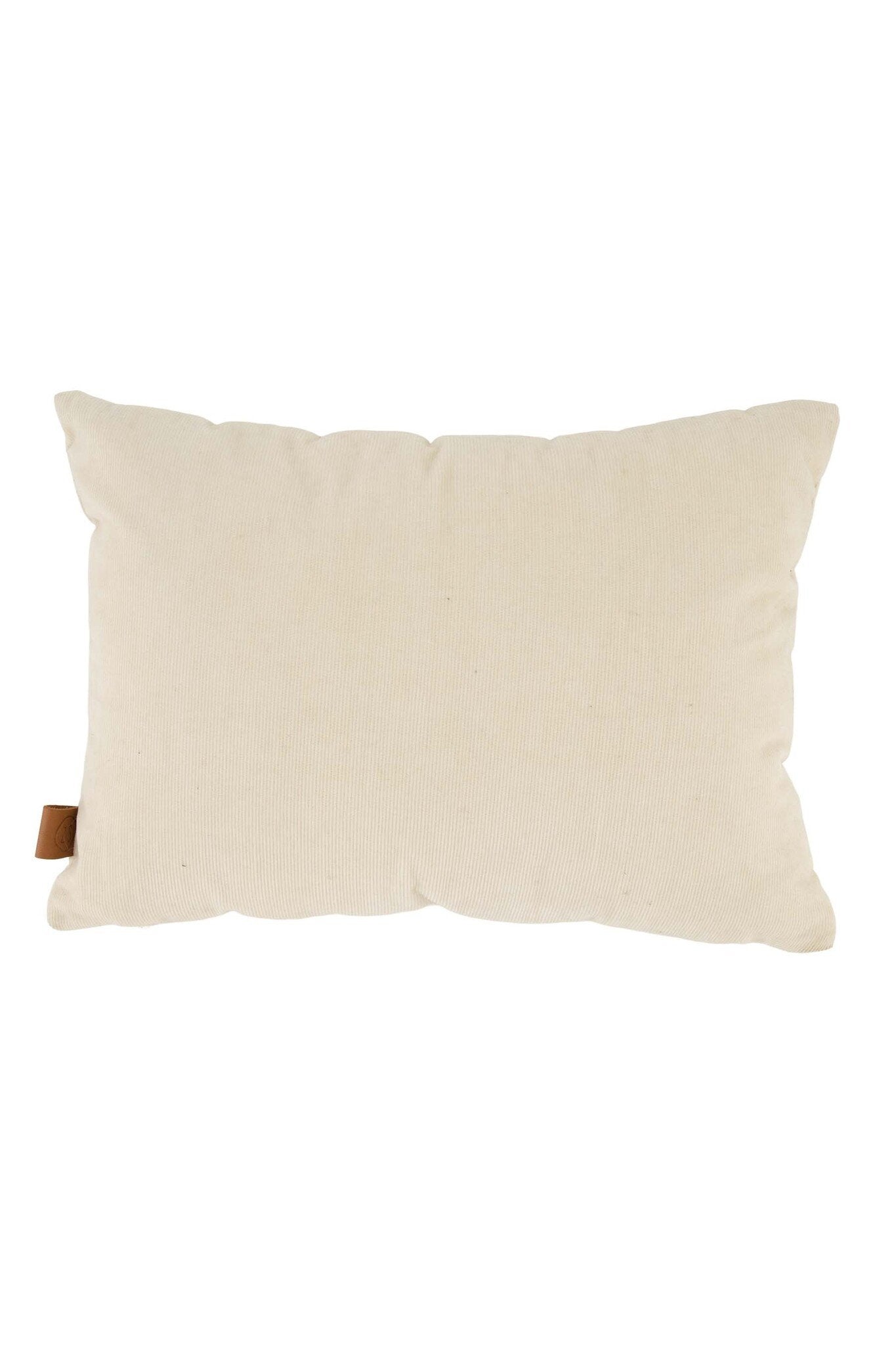 Zusss | Kussen corduroy stapelgek 35x25cm zand/antracietgrijs