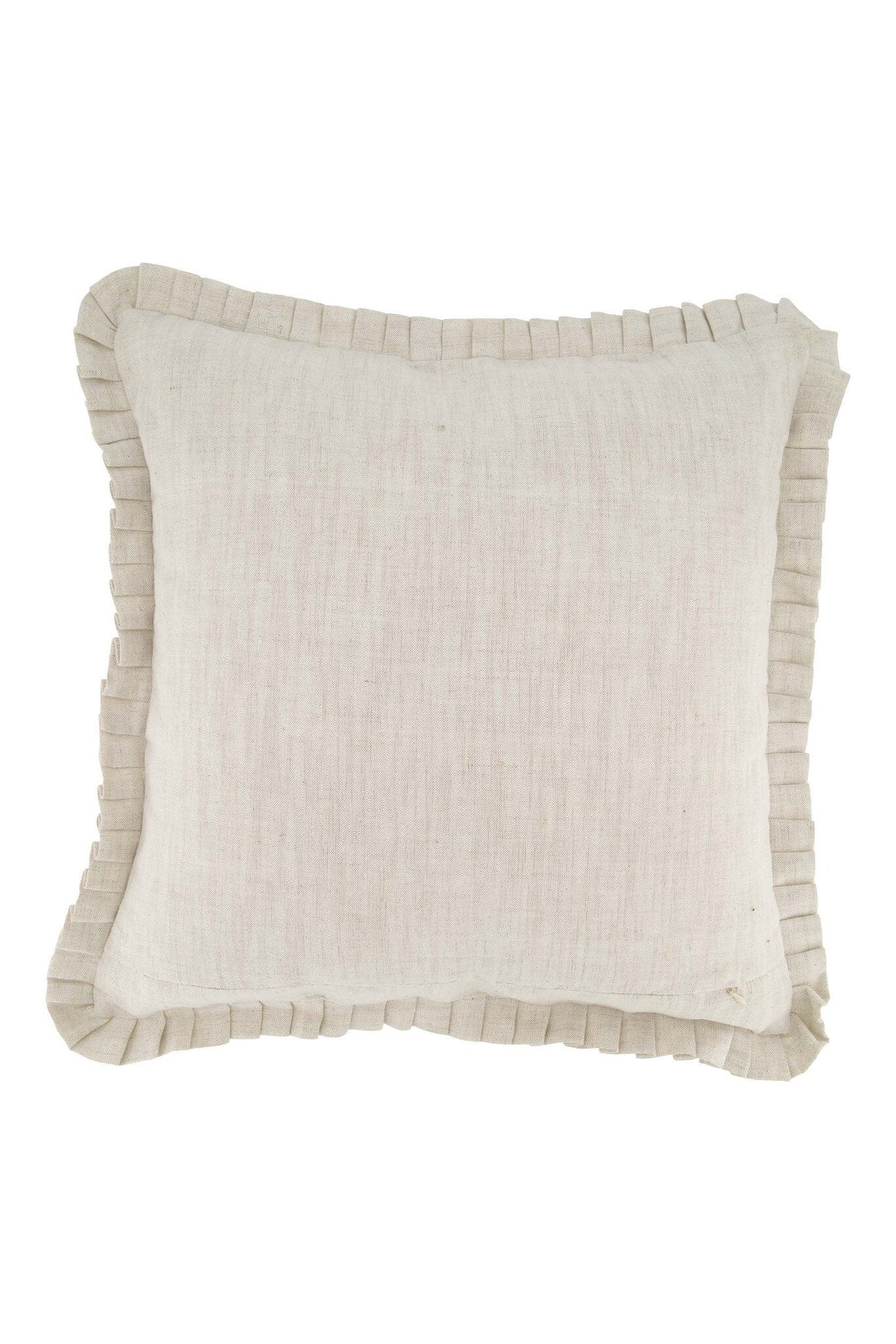 Zusss | Kussen ruffle magnifique 45x45cm peper en zout/grijsblauw