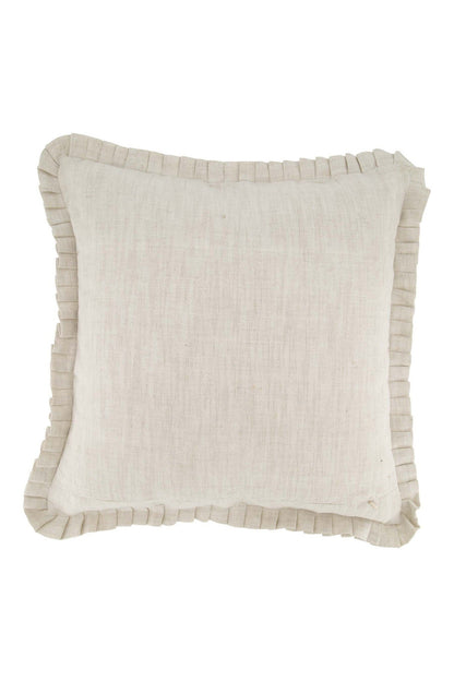 Zusss | Kussen ruffle magnifique 45x45cm peper en zout/grijsblauw