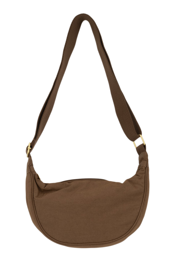 Zusss | Bauchtasche aus Nylon, schokoladenbraun