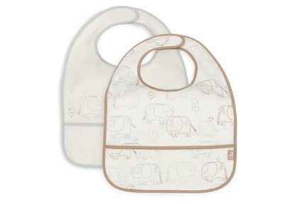 Jollein | Slab waterproof elephant tales (2pack)