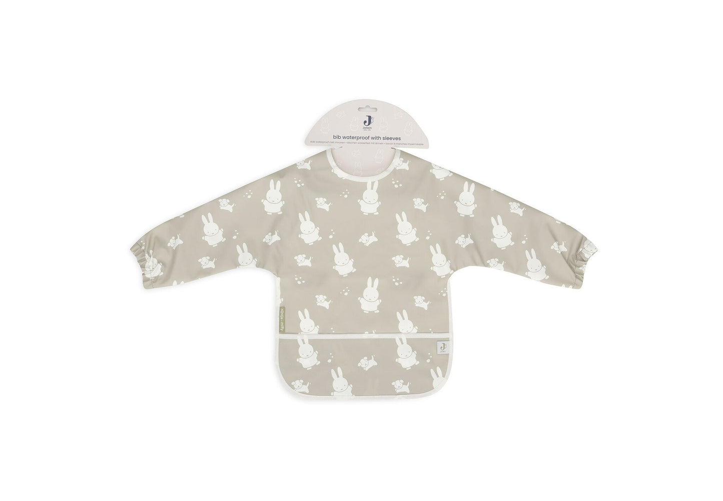 Jollein | Slab waterproof met mouw miffy&snuffy olive green