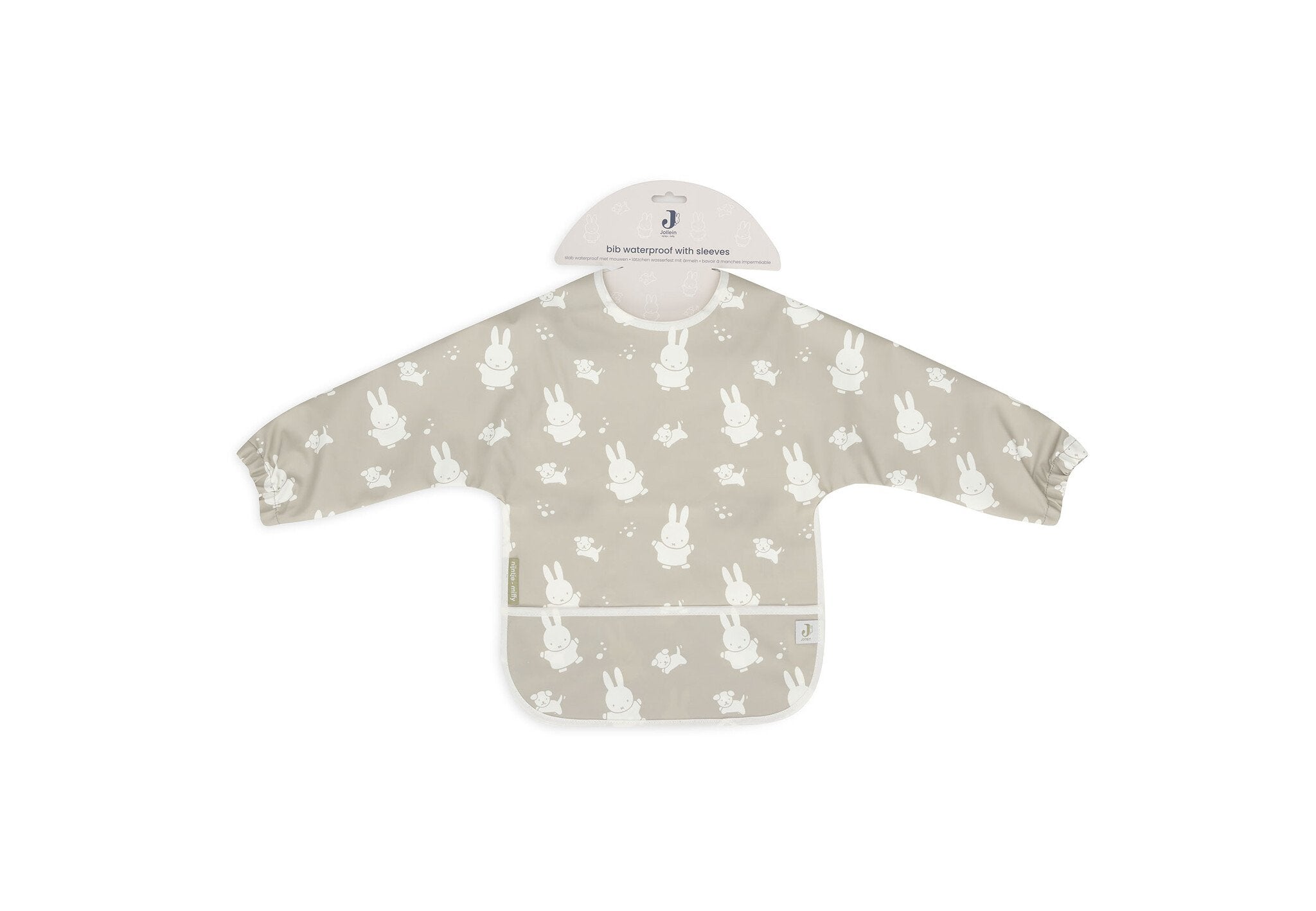 Jollein | Slab waterproof met mouw miffy&snuffy olive green