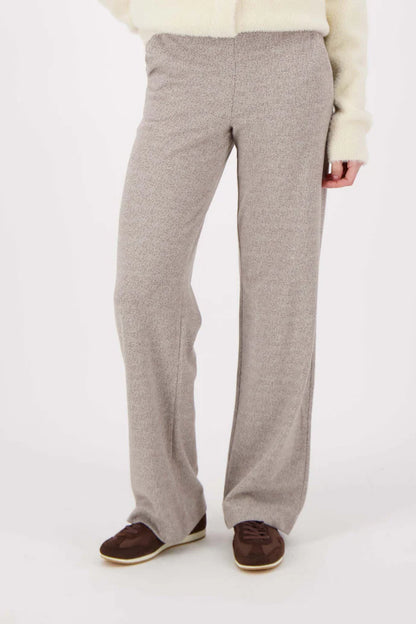 Zusss | Jacquard broek beige