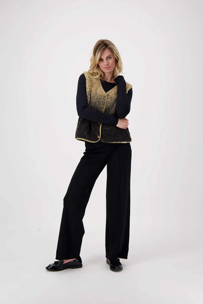 Zusss | Broek met naad zwart