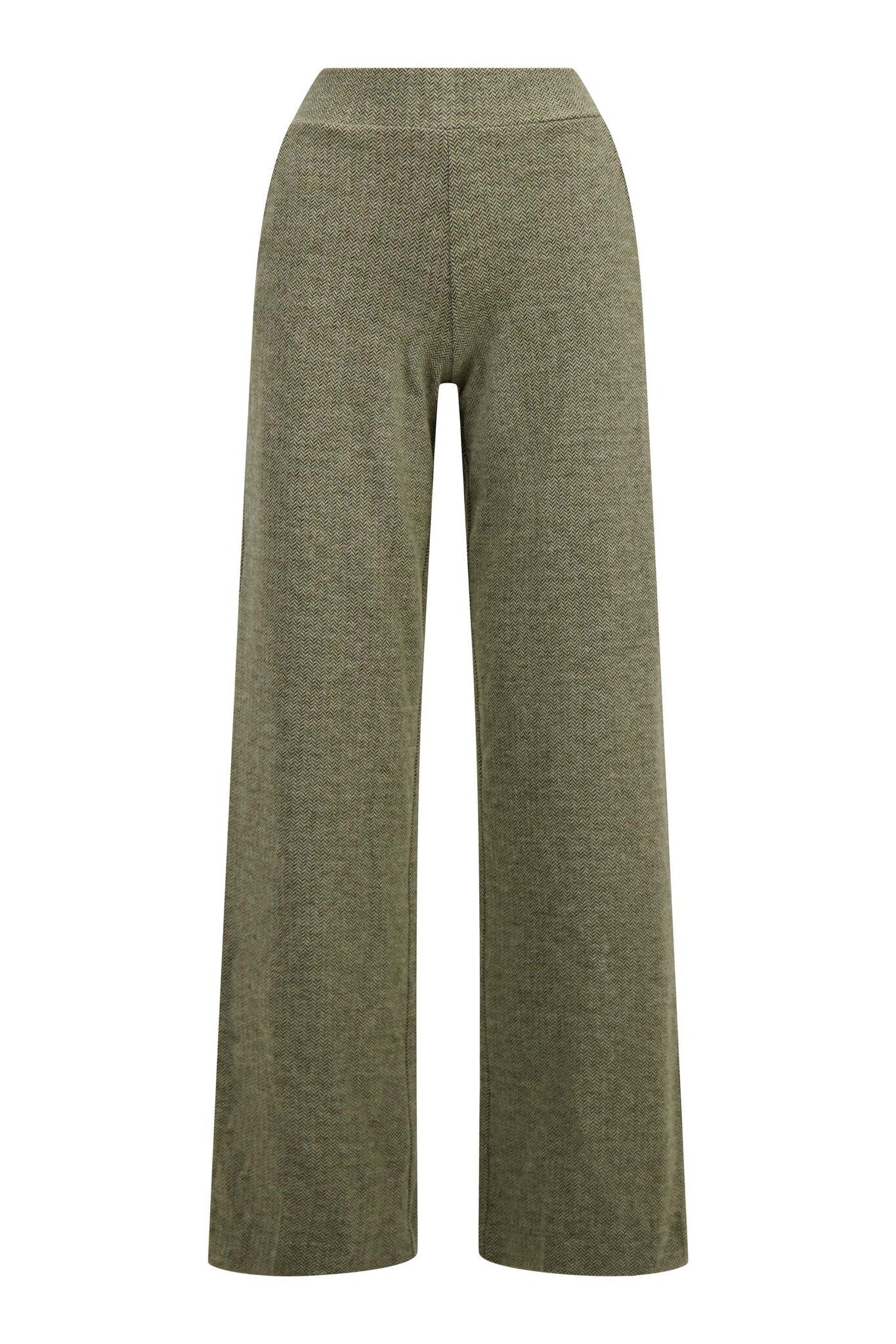 Zusss | Broek visgraat moss green