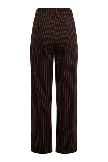 Zusss | Schokoladenbraune Nadelstreifenhose
