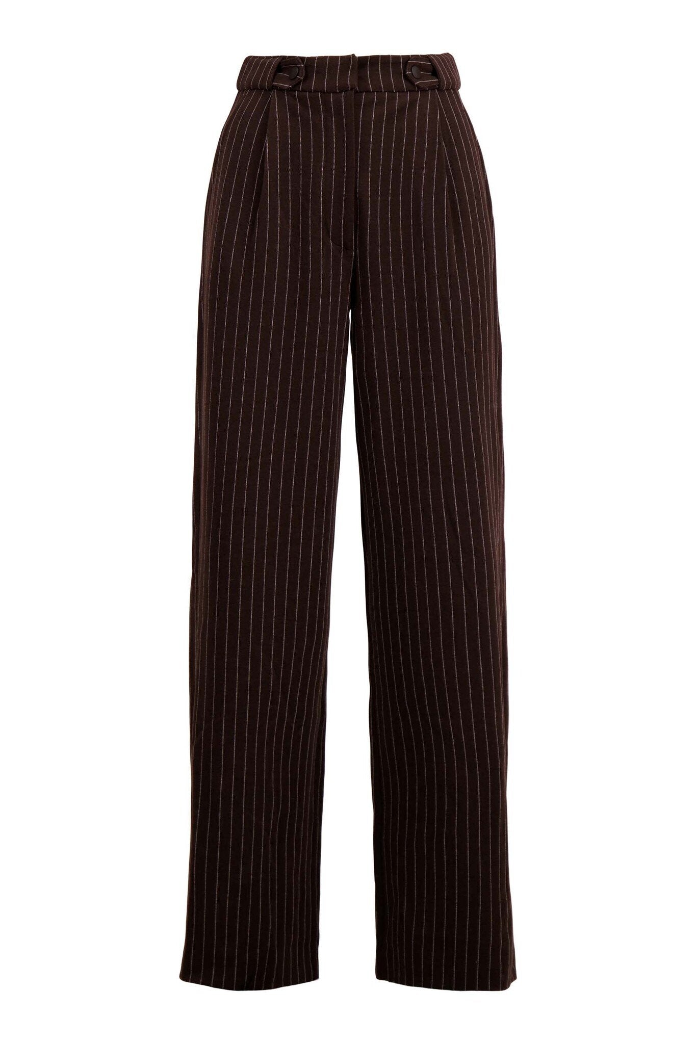 Zusss | Schokoladenbraune Nadelstreifenhose