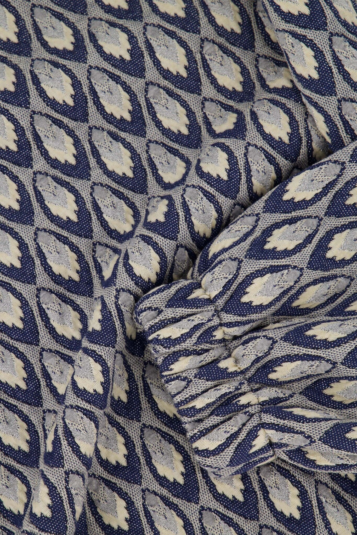 Zusss | Sweater van jacquard stof navy