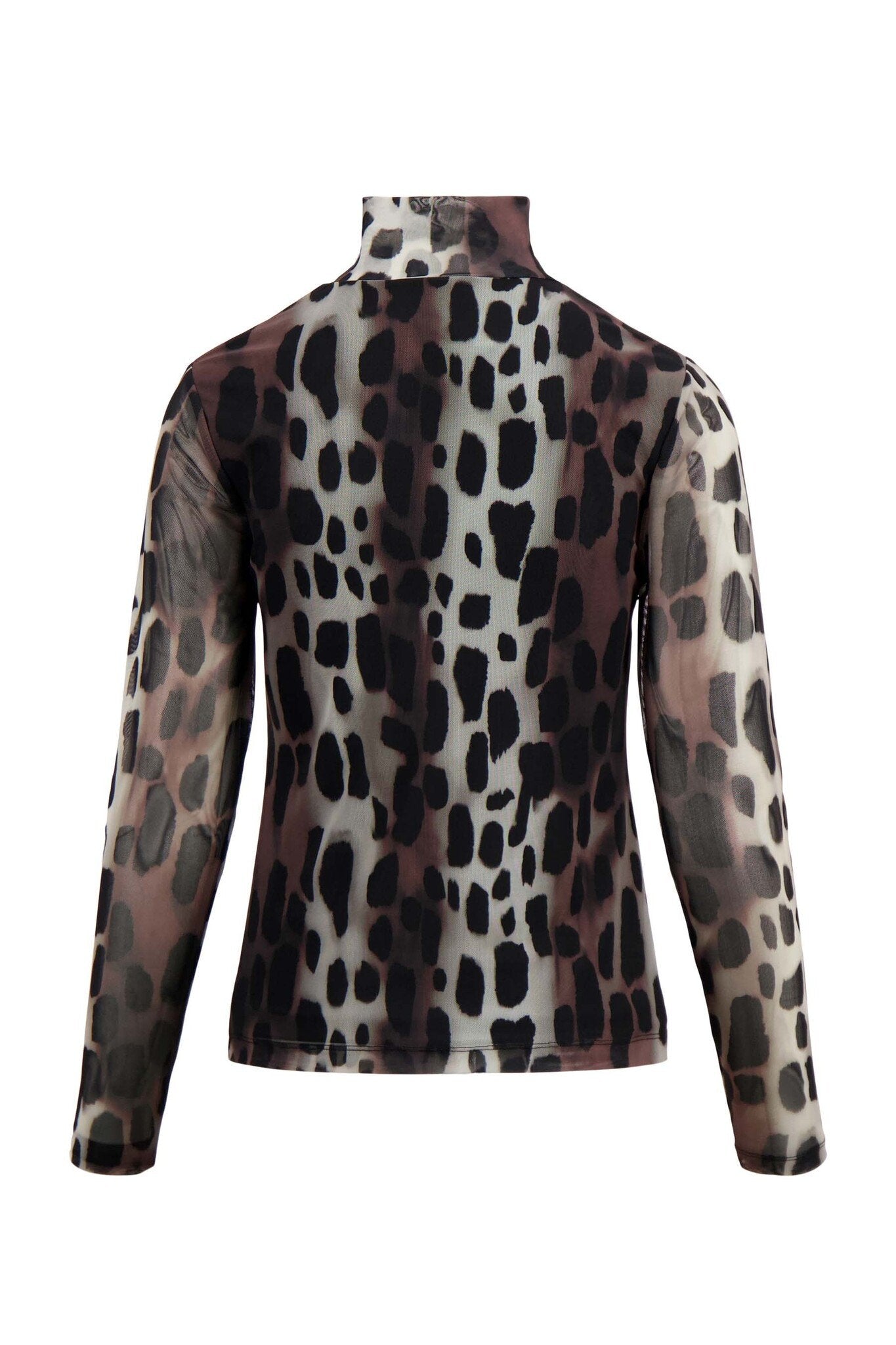 Zusss | Top mesh met giraf print