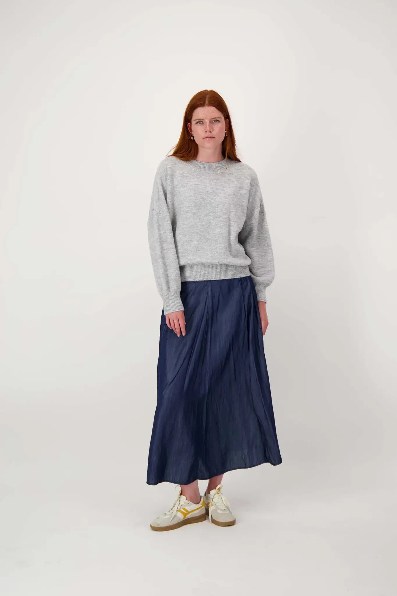 Zusss | Trui met hartje middengrijs