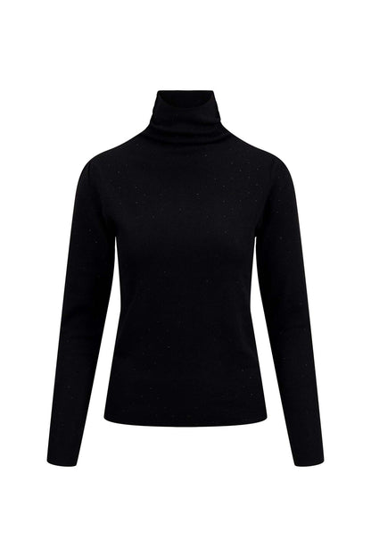 Zusss | Trui met strass steentjes zwart