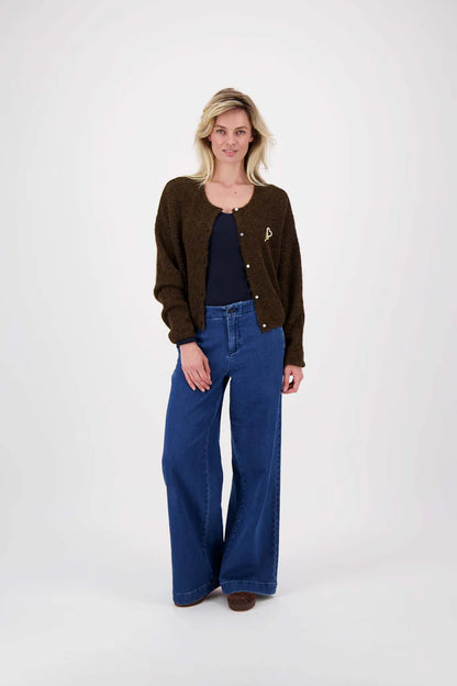 Zusss | Vestje basic chocoladebruin