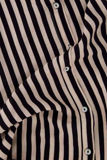 Zusss | Blouse streep zwart