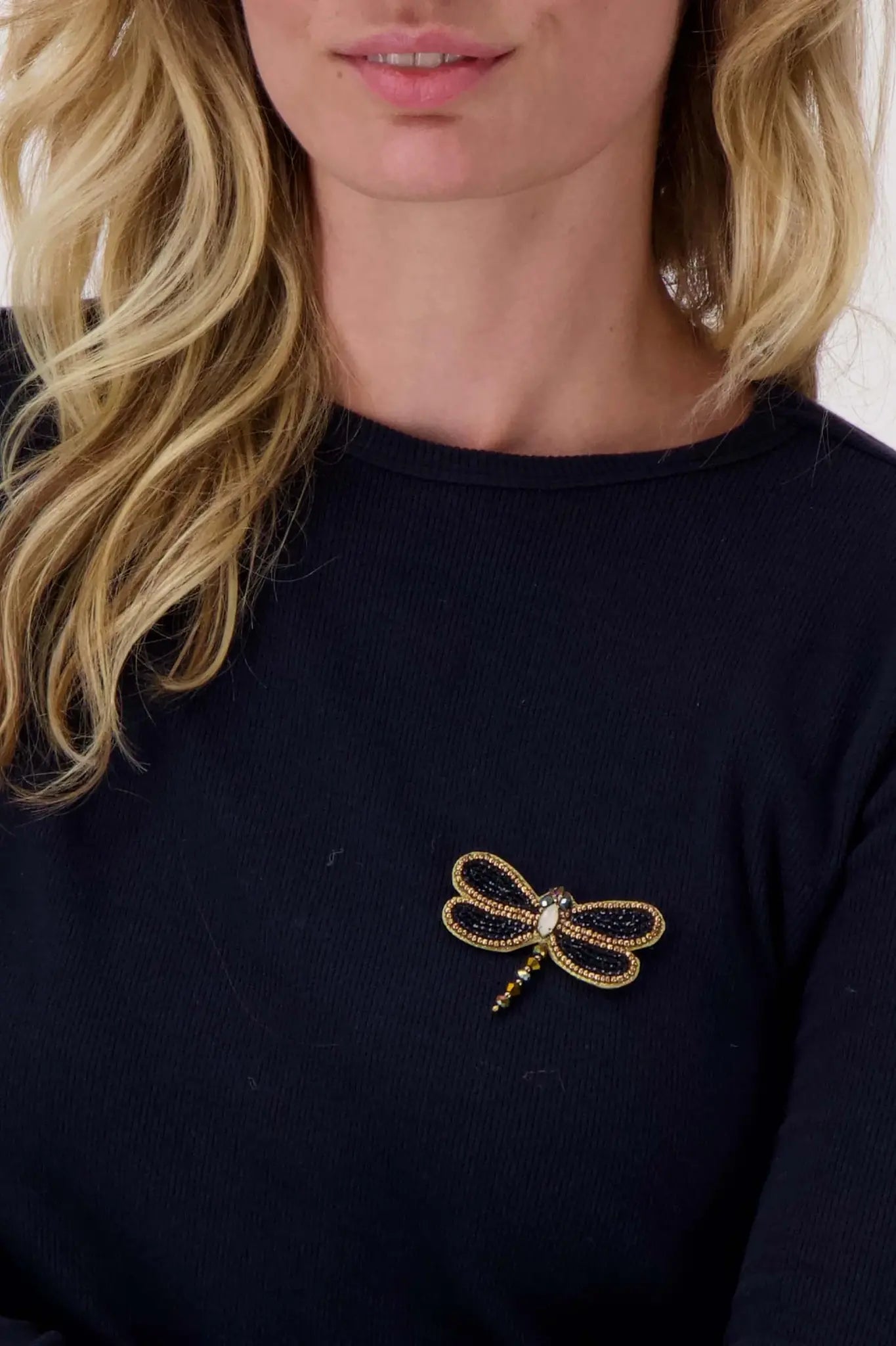 Zusss | Broche libelle night blue