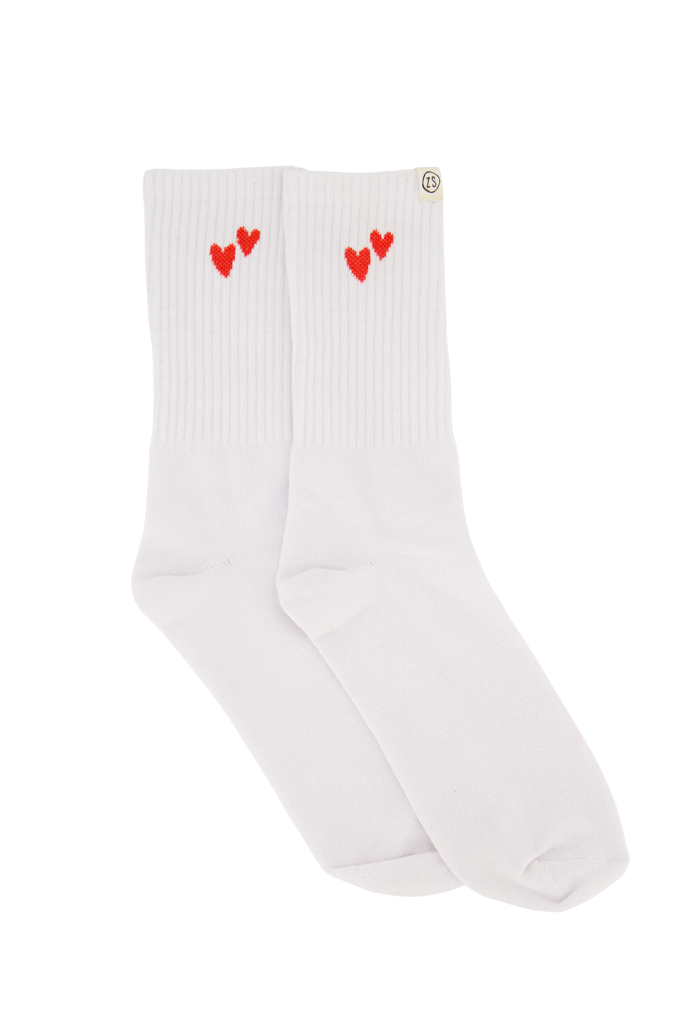 Zusss | Sokken in doosje wit/rood
