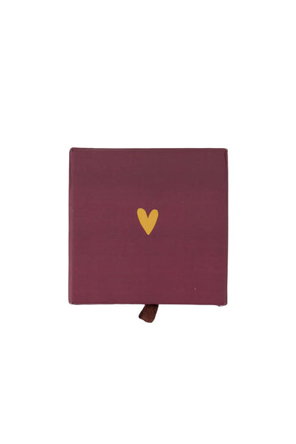 Zusss | Armband hartje in schuifdoosje Speciaal rood