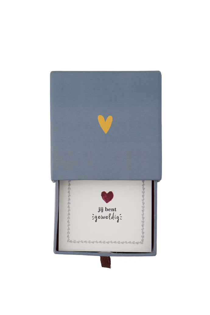 Zusss | Armband hartje in schuifdoosje Leukerd