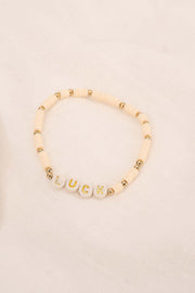 Zusss | Kralenarmband luck offwhite