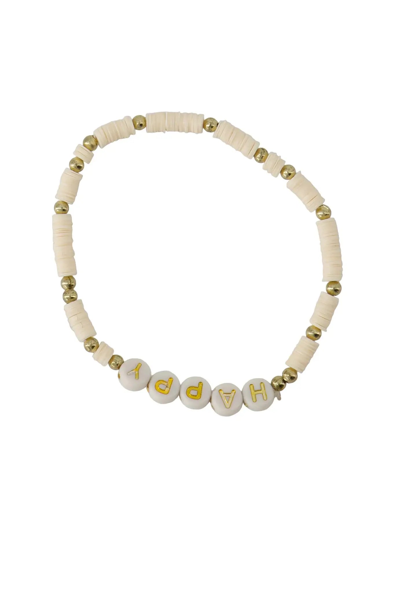 Zusss | Kralenarmband happy offwhite