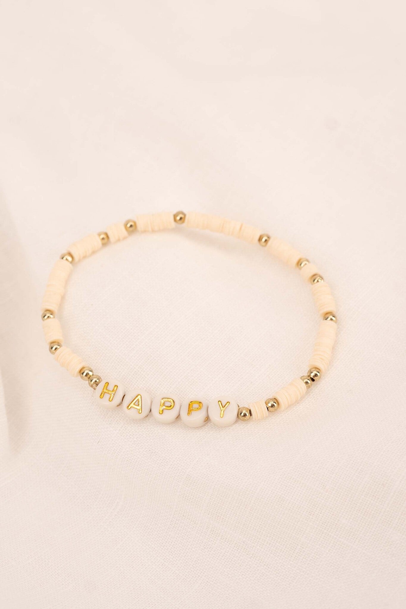 Zusss | Kralenarmband happy offwhite