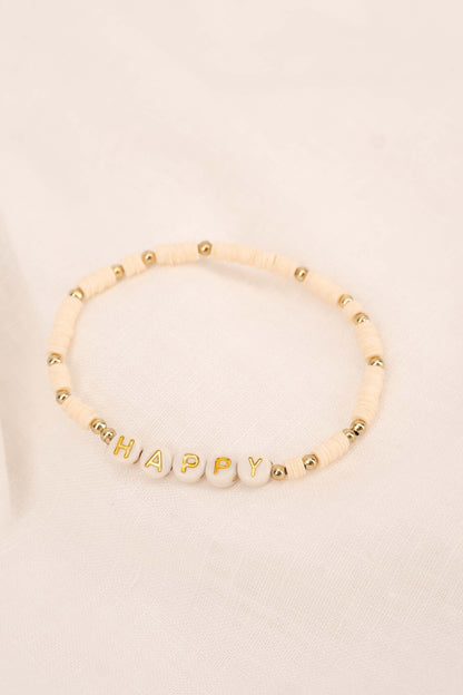 Zusss | Kralenarmband happy offwhite