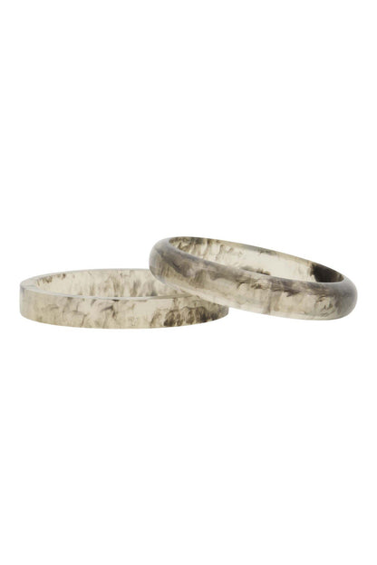 Zusss | Armbanden resin set van 2 beige