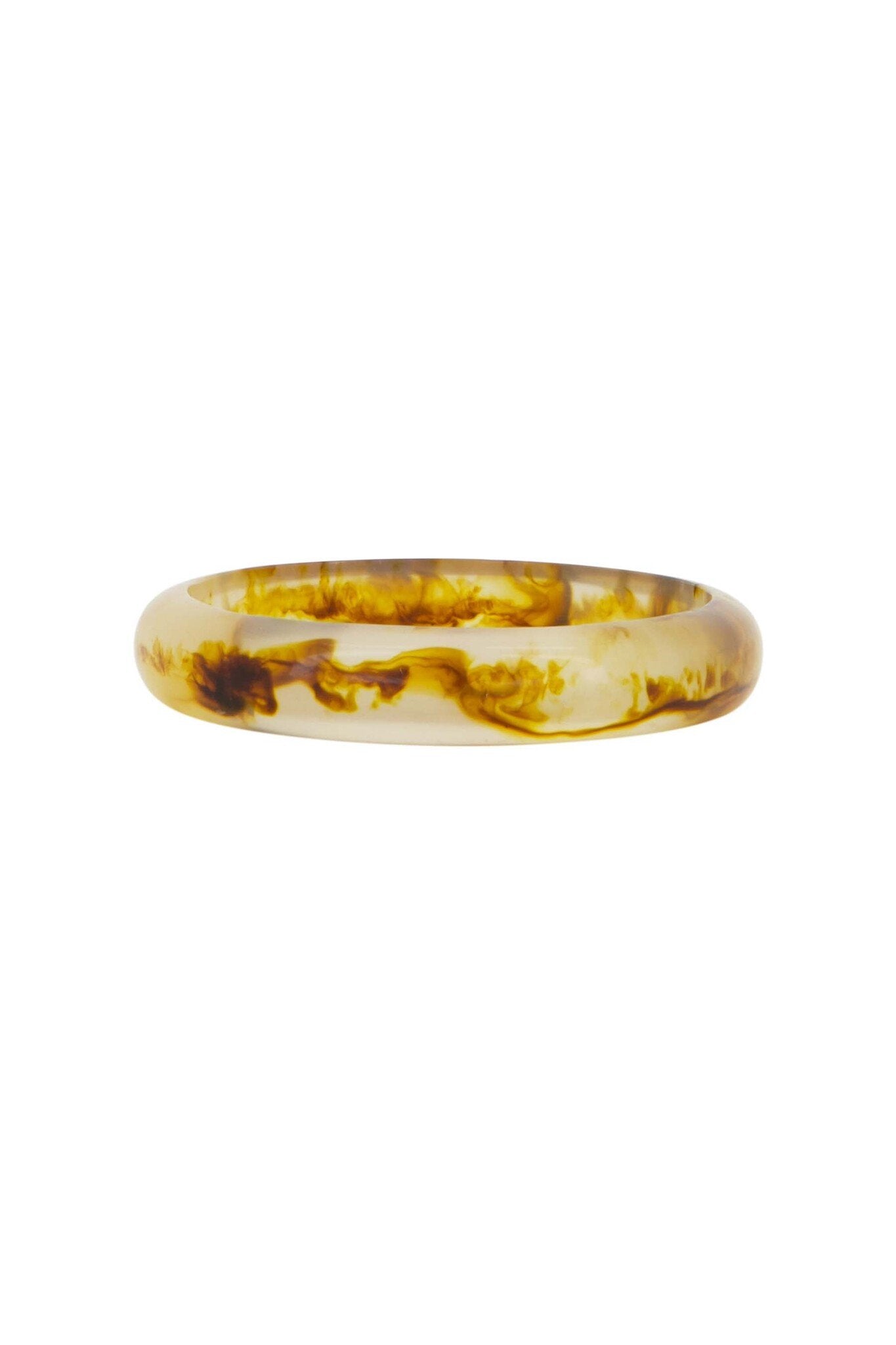 Zusss | Armbänder aus braunem Harz, Set 2