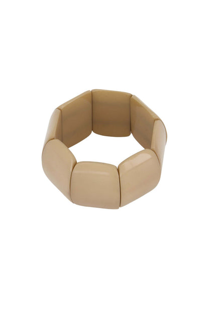 Zusss | Armband brede kralen humus